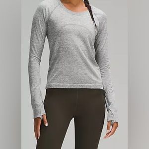 LULULEMON SWIFTLY TECH RACE LENGTH- SLATE GREY SIZE 2